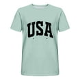 thumbnail image 3 of Joau USA 4th of July Mens T-Shirts Casual Short Sleeve Crew Neck Memorial Day Patriotic Graphic T-Shirts Independence Day Tee Tops, 3 of 3