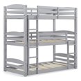 thumbnail image 1 of DHP Phoenix Triple Floor Bunk Bed in Gray, 1 of 8
