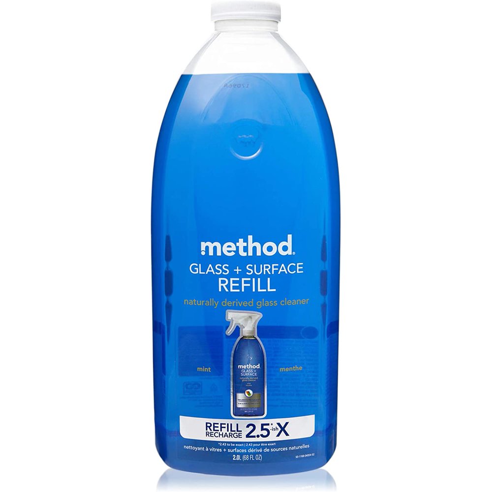 Method Glass Cleaner + Surface Cleaner Refill Mint 68 Ounce + Free