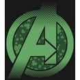 thumbnail image 2 of Girl's Marvel St. Patrick's Day Avengers' Logo  Graphic Tee Black X Small, 2 of 4