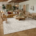 thumbnail image 2 of BERTHMEER 5x7 Area Rugs for Living Room Beige Vintage Bedroom Carpet Washable Non-Slip Soft Low Pile Traditional Distressed Oriental Indoor Throw Rug for Dining Room Entryway Office, 2 of 7