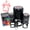 Black, variant on Easter Bunny Rabbit with Flower Hat Self-Inking Rubber Stamp Ink Stamper for Stamping Crafting Planners - 1/2 Inch Mini - Red Ink