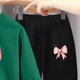 thumbnail image 5 of zuwimk Toddler Baby Girl Clothes Fall Outfits Long Sleeves Sweatshirt Tops Pants Set(Dark Green,3-4 Years), 5 of 5