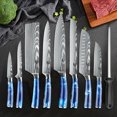thumbnail image 6 of DFITO 9-Piece Kitchen Knife Set, Stainless Steel Professional Cutlery Knife with Sheaths, Storage Bag, 6 of 11