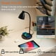 thumbnail image 2 of Lámpara de escritorio LED BOHON con puertos de carga USB C+A y cargador inalámbrico, 2 of 5