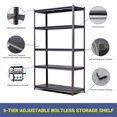 thumbnail image 4 of CRO Decor Heavy Duty 5-Tier Metal Shelving Unit Weight Capacity 2500 Lbs, 4 of 19