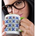 thumbnail image 2 of 3drose, Portugal, Aveiro. Hand Painted Azulejos Tiles Decorate Building. 2, 11oz Two-tone Green Mug, 2 of 6