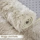thumbnail image 5 of Peluche de piel sintética Area Rug CAROMIO Fluffy de 9 x 12 pies, color beige topo, 5 of 7