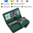 thumbnail image 3 of Women's Wallet RFID Blocking Credit Card Holder Large Capacity Wristlet Leather Wallets Purse, 3 of 5
