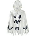 thumbnail image 3 of Halloween Witch Cape Velvet Hooded Cloak Costumes Wizard Cosplay 4-5, 3 of 9