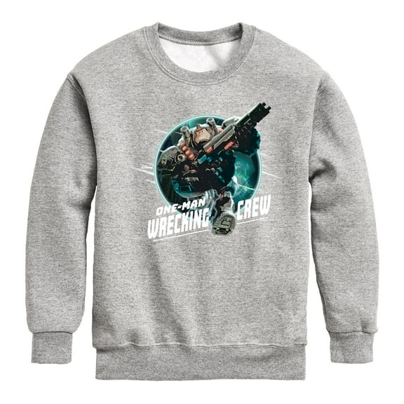 Disney Wreck It Ralph - One-Man Wrecking Crew - Toddler & Youth Crewneck Fleece Sweatshirt