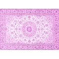 thumbnail image 1 of Ahgly Company Indoor Rectangle Medallion Pink Traditional Area Rugs, 2' x 4', 1 of 4