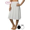 thumbnail image 3 of Velrose Lingerie Shadowline Pettiskirt Half Slip, 2-Pack 47116/47116X-2PK, 3 of 3