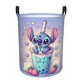 thumbnail image 2 of Stit-ch Cartoon Anime Laundry Basket Foldable Clothes Hamper for Baby Kids Toys Storage Bag, 2 of 9