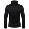 thumbnail image 3 of Chandail à Manches Longues pour Homme, Col Roulé Montant, Extensible, Ajusté, Basique, 3 of 4