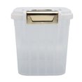thumbnail image 1 of Grand Conteneur de Stockage de Riz Hermétique avec Roues et Tasses à Mesurer, Capacité de 5 à 6kg, Distributeur de Nourriture pour Animaux Scellé pour Aliments Secs, 1 of 7