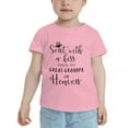 thumbnail image 2 of Sent with A Kiss from My Great Grandpa in Heaven Cute Toddler Tshirts for Boys Girls (Pink, Youth XL), 2 of 5