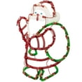 thumbnail image 4 of Northlight Lighted Santa Claus with Gift Sack Christmas Window Decoration - 17.5", 4 of 5