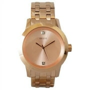 Men's Rose Gold Tone Analog Watch w/ Diamond Accent at 12 O'Clock- U0103G2