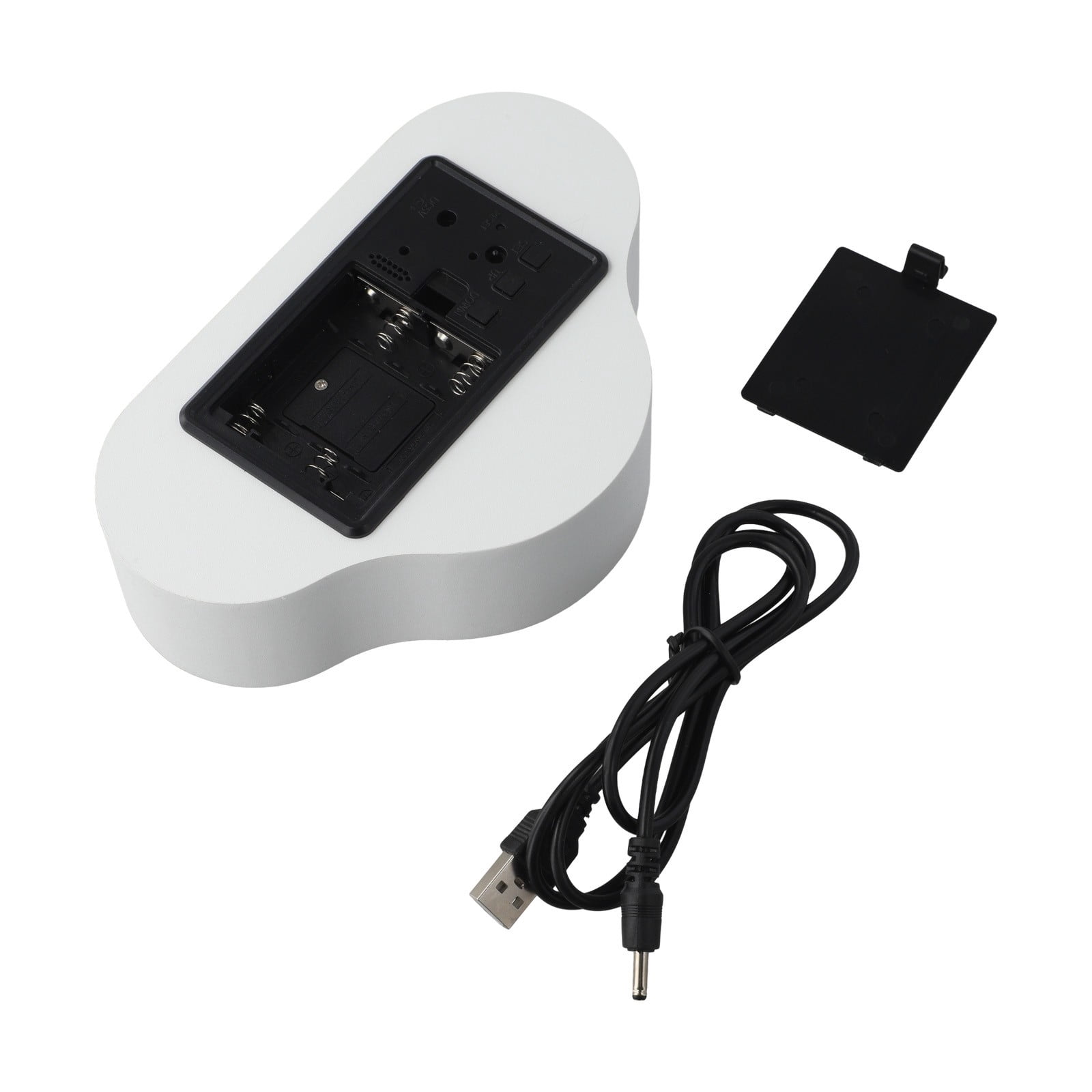yaaqii AA14 New Cloud Alarm Clock Student Calendar Luminous LED Voice USB Digital Clock