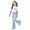 Light Blue, variant on Cute Outfits For Girls Stylish Casual Outfit Flared Pants With Short Sleeve Top Comfortable Playwear 2 Piece Soft Clothes Set Girls Summer Outfits 8-13 Years