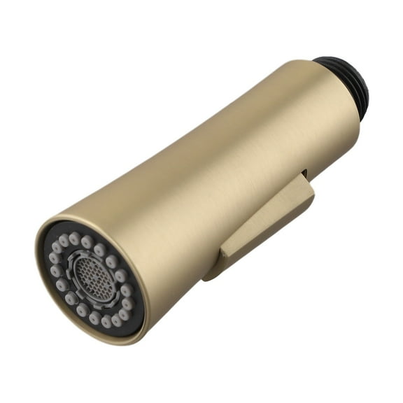 High Quality 1.8 Gpm Pull Down Sprayer Column Brushed Gold Kitchen Sink Faucet