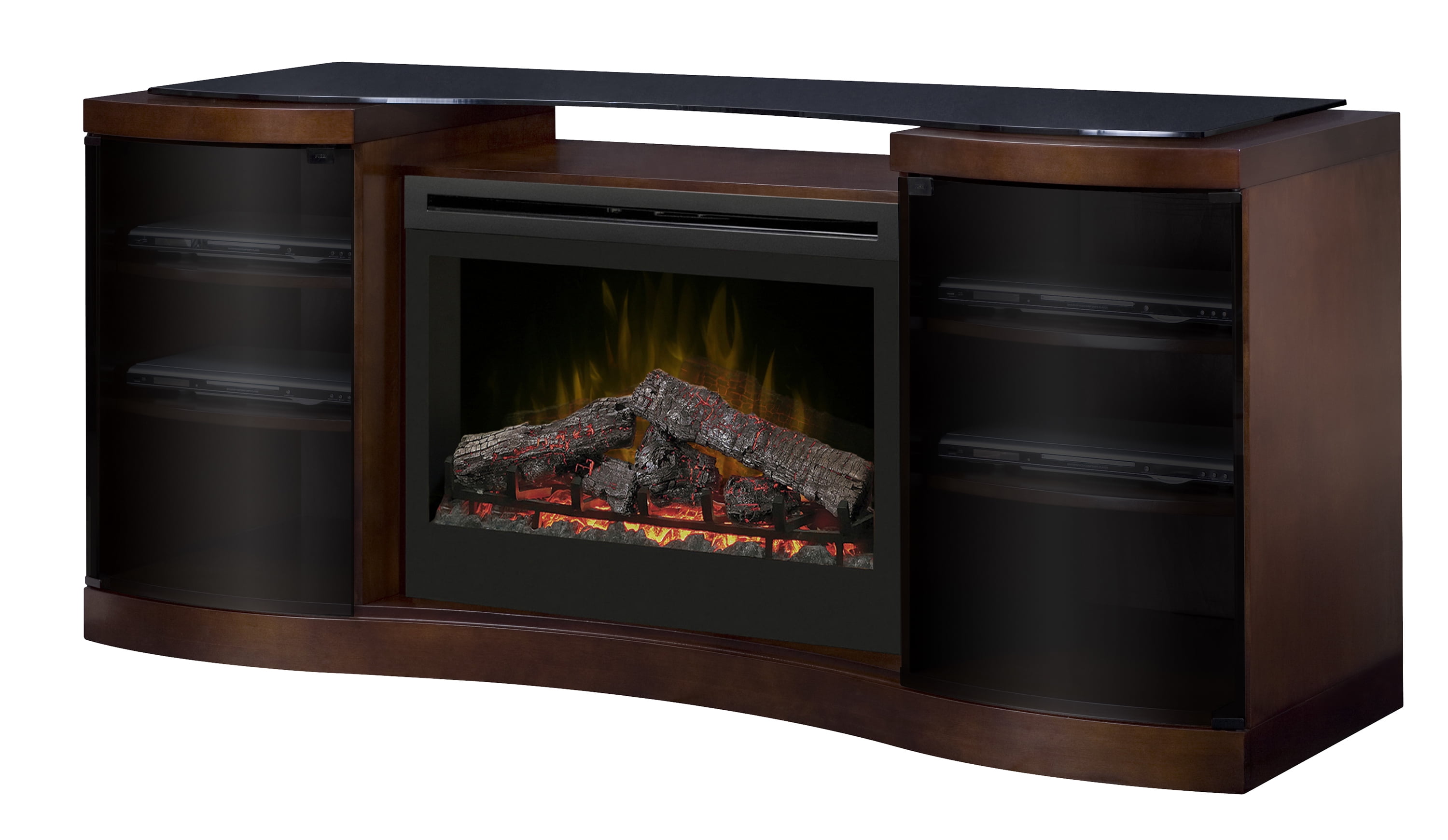 Dimplex Acton Media Console Electric Fireplace With Logs For Tvs