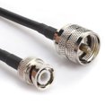 thumbnail image 1 of UHF Male PL-259 To UHF Male Cable, Multi Purpose Strong Flexibility UHF Male PL259 To BNC Male Testing Cable Stable High Reliability Sturdy  for Two Way Radio, 1 of 7