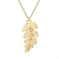 thumbnail image 3 of Qiamni Stainless steel turtle back leaf palm leaf leaf leaf necklace leaf necklace, 3 of 4