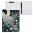 thumbnail image 3 of 3 Ring Binder 1.5 inch Round Rings with Interior Pockets Binders Organizer Office School 1Pack Princess Of The Moon, 3 of 10