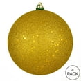 thumbnail image 3 of Vickerman 6" Medallion Gold Sequin Ball Ornament, 4 per Bag, 3 of 7
