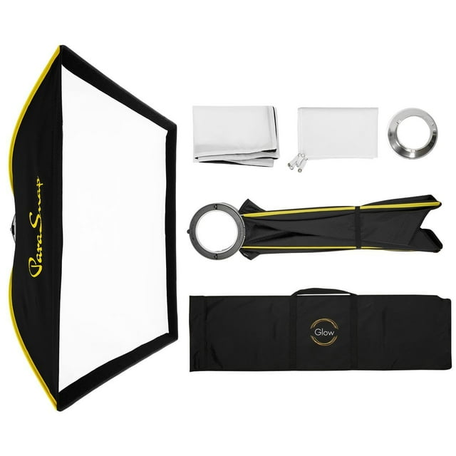Soporte Bowens cuadrado Softbox Glow ParaSnap de 32 x 32 cm de fibra de ley
