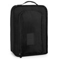 thumbnail image 2 of Deago Travel Shoe Bags Portable Waterproof Shoe Storage Pouch Organizer Double Layer with Zipper (Black), 2 of 10