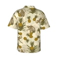 thumbnail image 3 of Daiia Monkeys and Pinealpples Hawaiian Shirt for Men Gentle Cotton Regular Short Sleeve Casual-3X-Large, 3 of 9