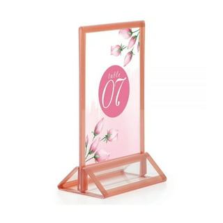 Customized Top Loading Table Top Sign Holders