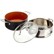 Gotham Steel Nonstick Pots and Pans 10 Piece Kitchen Ceramic Cookware Set Cooking Frying Skillet Sauce Pan Gray