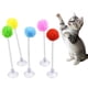 thumbnail image 2 of 2 juguetes de resorte para gatos con ventosa, pelota de peluche de resorte, juguete interactivo con pompón esponjoso para gatos de interior, ejercicio de salto., 2 of 8