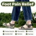 thumbnail image 4 of FitVille Women's Wide Arch Support Sandals Adjustable Ankle Strap Flat Sandals For Women, 4 of 6