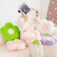 thumbnail image 2 of Cojín de felpa serie de flores, decoración de habitación de niña de peluche suave, almohada de tablero de ajedrez de girasol, cojín de sofá, juguetes de flores para niños zhangyuxiang LED, 2 of 2