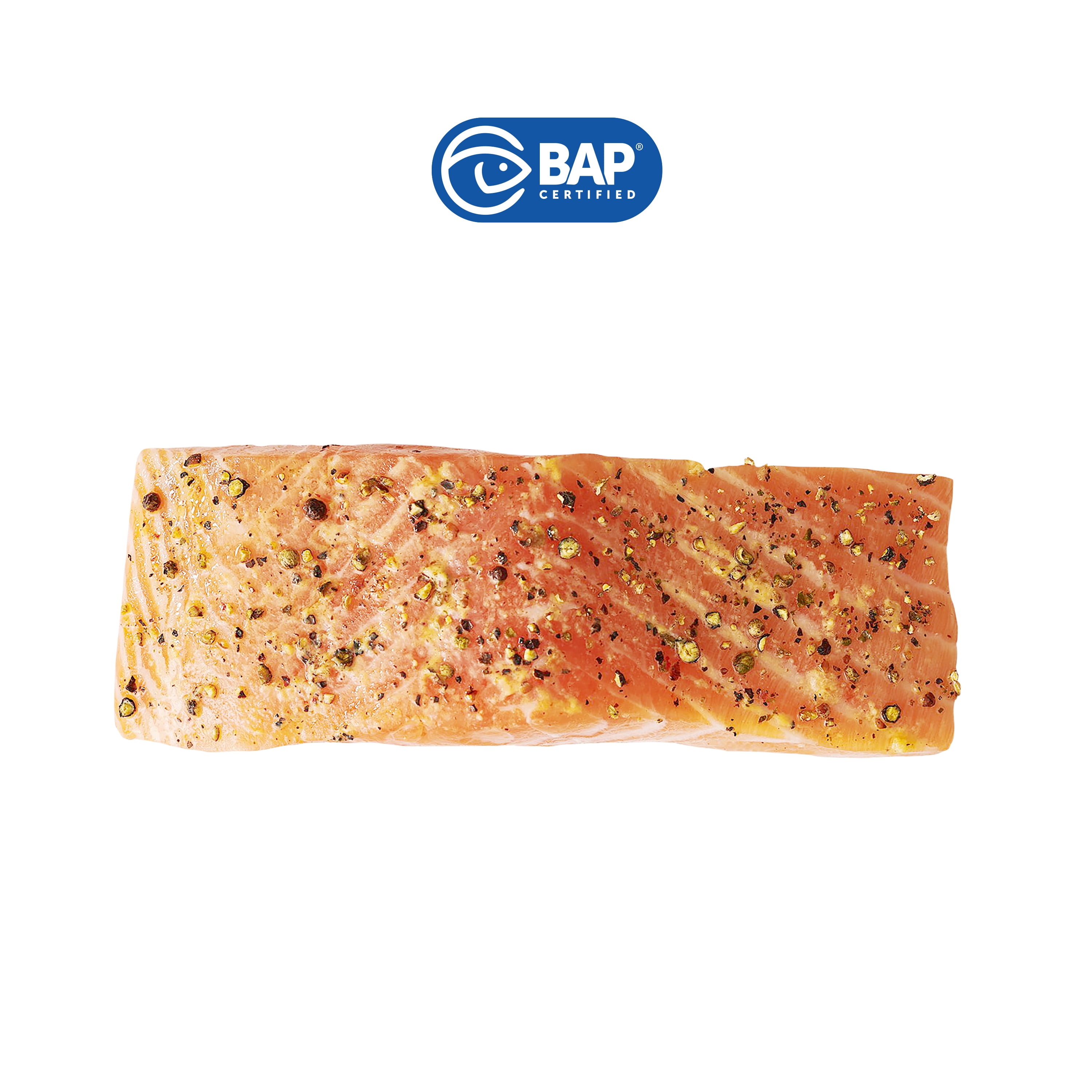 Latitude 45 Frozen Lemon Pepper Atlantic Salmon, 1 lb. Bag