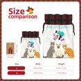 thumbnail image 3 of Rocae Pet Care Grooming Print Christmas Drawstring Linen Gift Bag with Drawstrings Treat Bag Goody Present Bags for Christmas Party Favor, 3 of 8