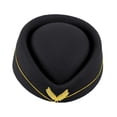thumbnail image 4 of sombrero de azafata Yinane para cosplay negro, 4 of 8