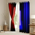 thumbnail image 4 of Feelyou Kids Futuristic Lightning Black Out Curtains, Modern Video Gaming Gamer Curtains Pack of 2 (42x63 Each), Red Blue Stripes Ombre Bedroom Curtains, Window Curtains Home Decor, 4 of 7