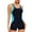 Light Blue, variant on Comfortable High Neck One Piece Swimsuit - Women's Secure Bathing Suit with Wide Straps for Swimming & Relaxation