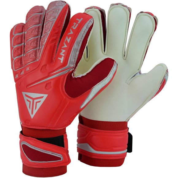 Goalkeeper, Soccer Goalie Gloves with German Latex Palm for Better Grip and Fingersaves for Ultimate Protection of Fingers