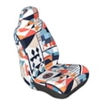 thumbnail image 6 of Car Seat Protection Cover 33×20.5in Easy To Install Elastic Anti Fouling Comprehensive Package For Car Suv Truck Aliceblue Geometric Patterns_4, 6 of 8