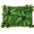 thumbnail image 1 of Yuarrent Panel de pared con flores para cercar, hojas de parra brillantes, hojas verdes artificiales para privacidad, ideal para bodas Decoración del hogar do, 1 of 5
