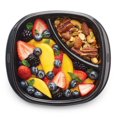 thumbnail image 4 of Rubbermaid TakeAlongs Divided Meal Prep Containers, 556 mL (2.35 Cup), Black, 3 Pack, 4 of 6