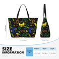 thumbnail image 5 of KLL Game Play Print Large Beach Tote Bag Women Waterproof Sandproof Zipper Beach Tote Bag for Pool Gym Grocery Travel with Wet Pocket, 5 of 7