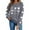 Gray, variant on Fnooota Women Valentine's Day Sweatshirts, Crew Neck Pullover Graphic Casual Long Sleeve Tops White Size S-2XL